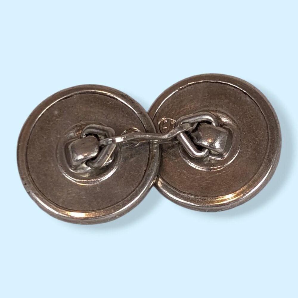 SINGLE Antique Parks Bros & Rogers Guilloché Cufflink - Picture 3 of 5